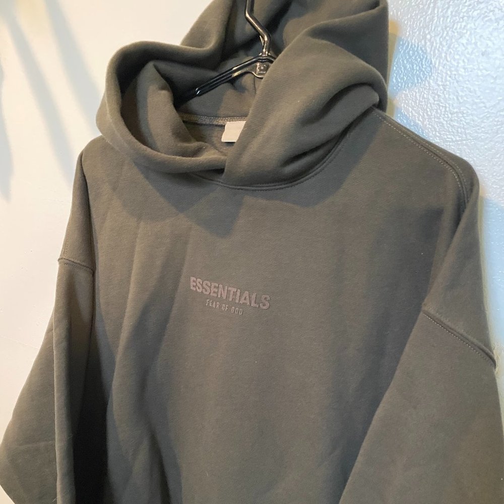 Essentials Relaxed Hoodie - Off-Black - Size M